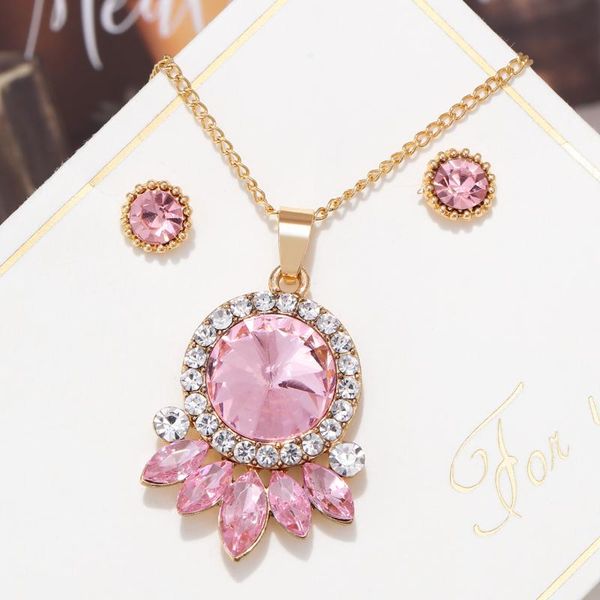 

wedding jewelry sets fashion bridal african gold color necklace earrings crystal sieraden women jewellery set, Slivery;golden