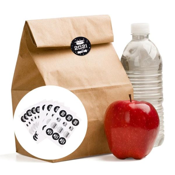 

108pcs round shape wrapping stickers bag labels graduation sealing gift wrap