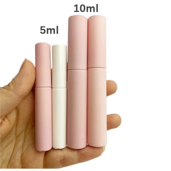 

storage bottles & jars 5/10/30/50/100pcs 5ml empty lip gloss tubes white/pink/black cap mascara container eyeliner bottle cosmetic packing