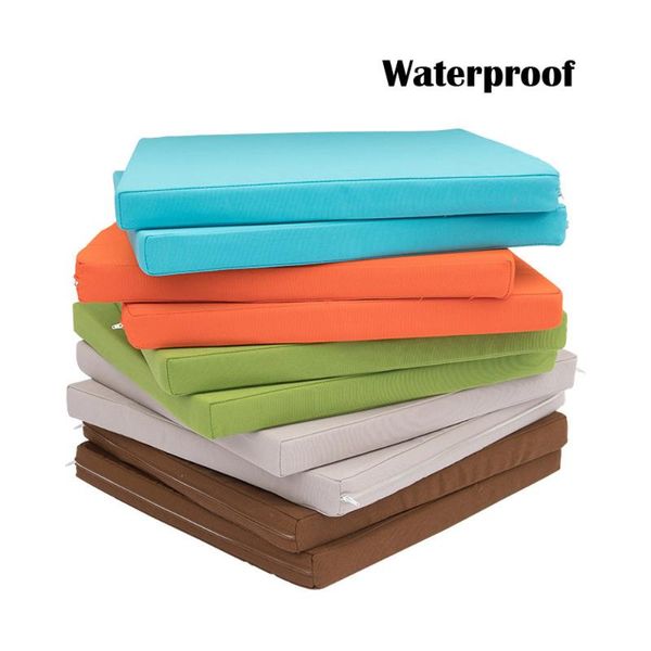 

cushion/decorative pillow 45x45cm outdoor waterproof square sponge mat polyester fiber filling indoor furniture garden seat floor