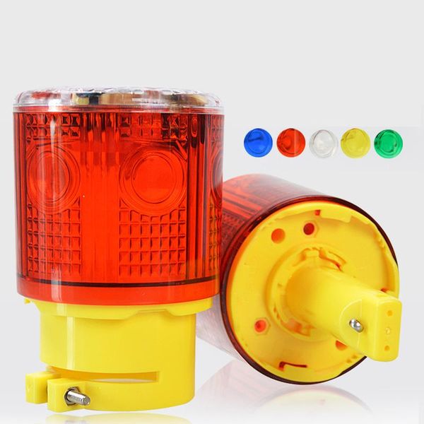 

traffic light rain-proof optical controlled no switch solar warning alarm lamp safety signal beacon emergency