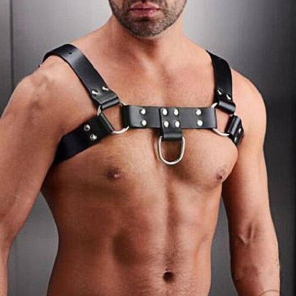 Gürtel Männer Brust Harness Punk Einstellbare Faux Leder Gürtel Schulter Bondage Harajuku Ornament Strap Kostüm Körper Zubehör Sex H6I1