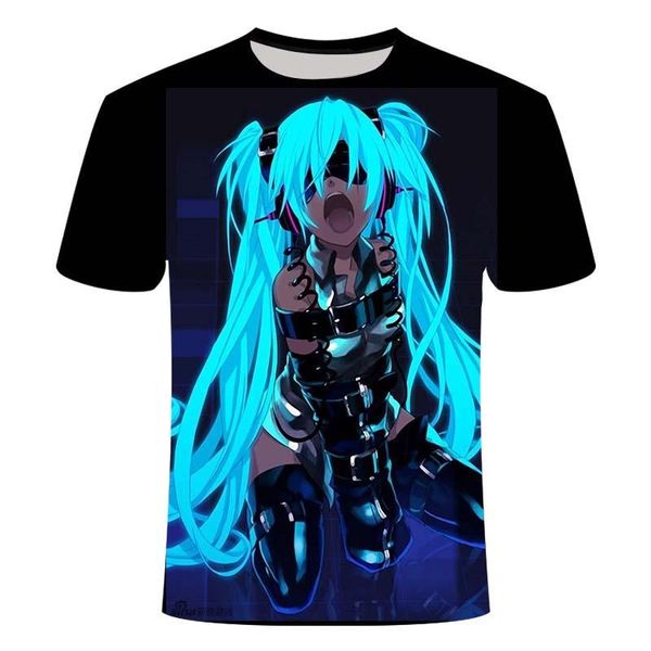 

men's t-shirts men and women t-shirt 3d anime character fashion harajuku style short-sleeved 2021 summer, White;black