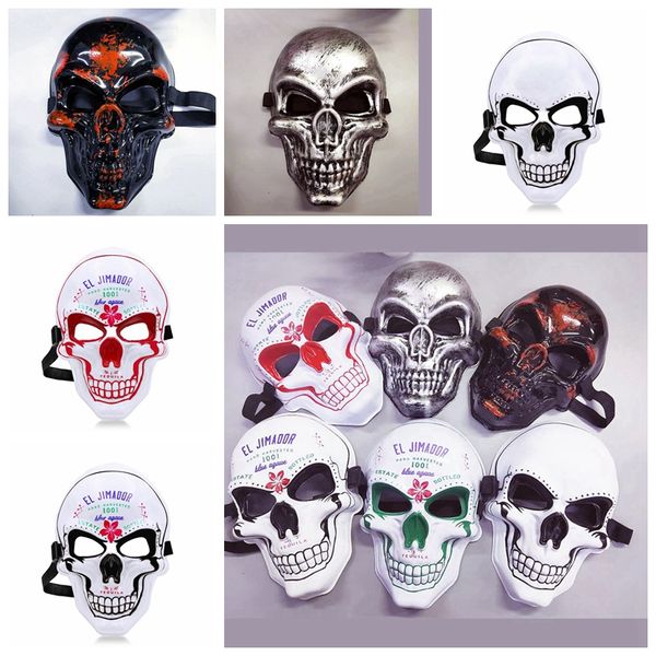 Esqueleto máscara horror halloween crack máscara máscara grito máscaras adulto retro festa retro el máscaras gga2654