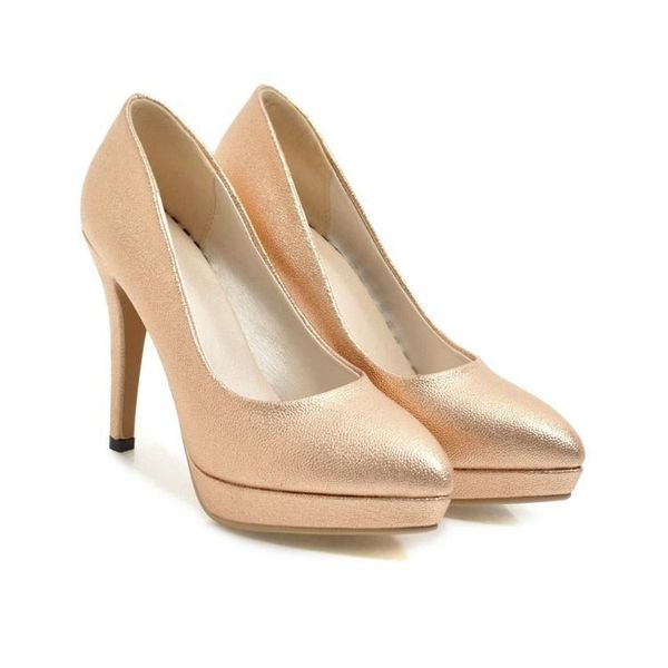 

dress shoes spring and autumn shallow mouth pointed single high heel, Black