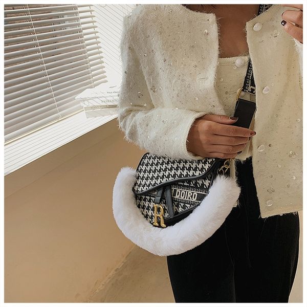 

autumn winter new fashion leopard saddle bag armpit women's versatile single shoulder messenger bag purses black friday