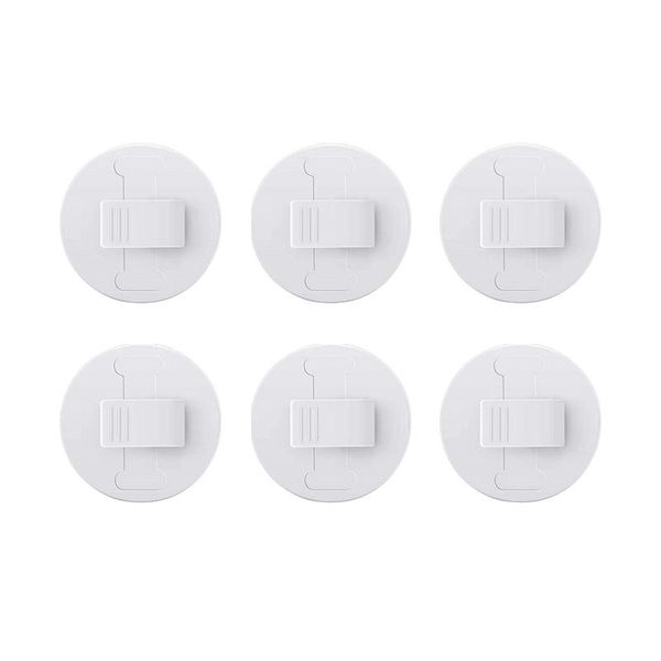 

other home decor 6pcs self adhesive bathroom wall mounted windproof bedroom guard fixed holding shower curtain clip durable anti splash prac