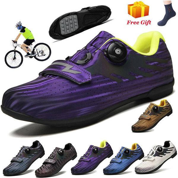 

cycling footwear road fietsen schoenen mtb non-lock mannen sneakers vrouwen mountainbike zelfsluitende originele fiets, Black