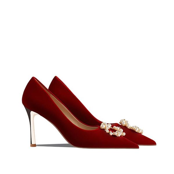 

dress shoes wedding women red high heels wine bride bridesmaid, Black