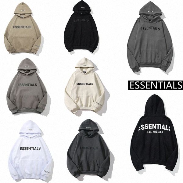 

mens and womens hoodies leisure fashion trends fear of god fog essentials men women designer mens tracksuit new wapa#, Black