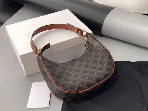 

70% off design hand lisa's same medieval triumphal arch printing stick old flower one shoulder moon underarm contrast women's bag, Red;black