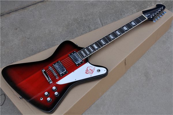 

custom electric guitar metal light blue, gold accessories tremolo