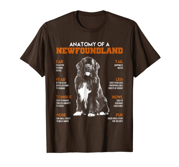 

Anatomy Of A Newfoundland Dogs T Shirt Funny Gift, Mainly pictures