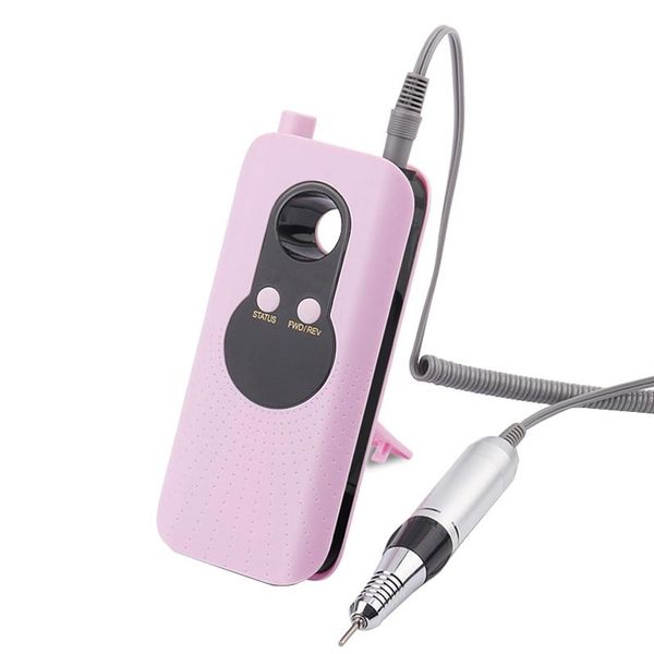 

nail drill & accessories professional electric manicure battery powered for acrylic gel nails diy mini portable 35000rpm digital display hom