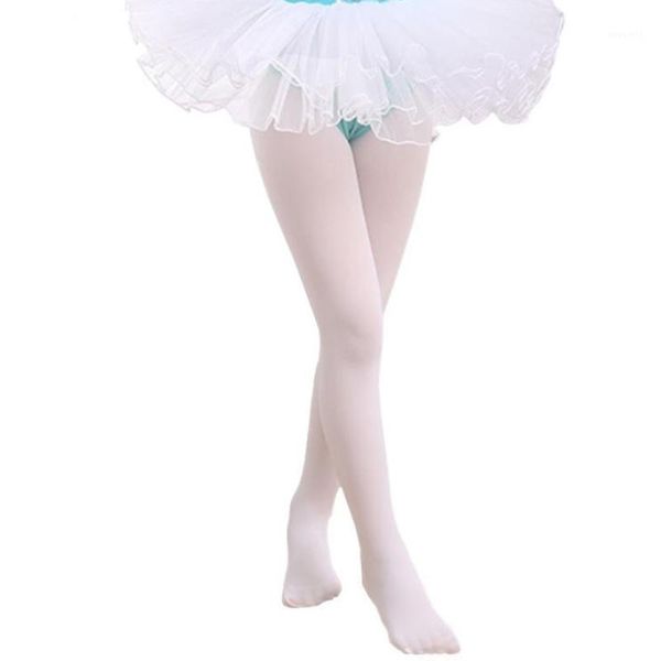 Footies 2022 Primavera White Kids Mantyhose Ballet Dance Teets para meninas meia crianças veludo sólido