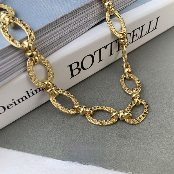 

chains hip hop necklace female ins personality fashion atmosphere simple niche design metal joker punk neck chain tide., Silver