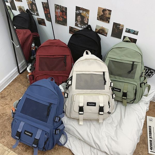 

backpack nylon school bag solid female color great dwaterproof ability water bags for girls 7w88