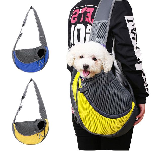 

pet dog carrier single shoulder bag breathable outdoor travel handbag pouch mesh oxford sling comfort traveltote car seat covers