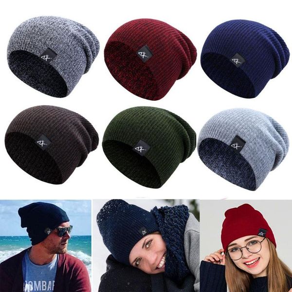 

beanies ladies casual cap woman/men female beanie caps winter autumn hats warmer bonnet knitted