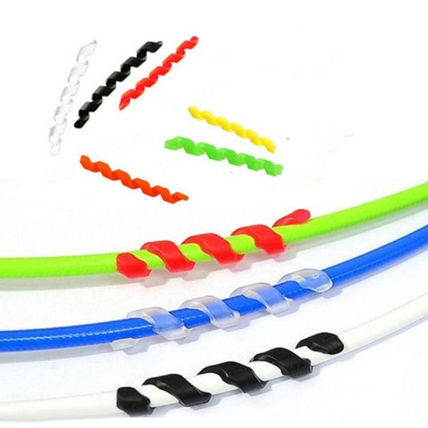 

bike brakes bicycle brake cable sleeve frame protective color rubber for speed-changing wire tube