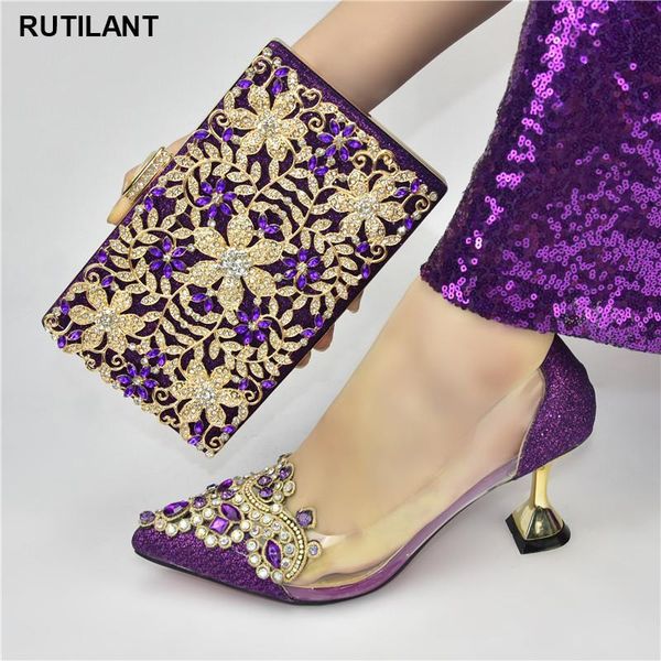 

dress shoes arrival italian with matching bags pumps women shoe nigerian wedding and bag set decorated appliques, Black