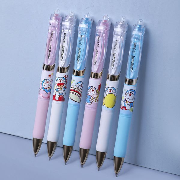 

doraemon cartoon jointly prs the neutral pen, students write black water 0.5mm bullet head office signature