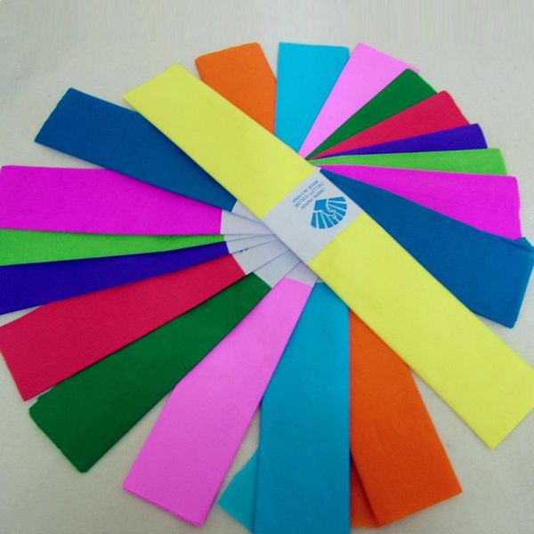 

other arts and crafts 10pcs colored crepe paper roll handmade origami hand-cut diy flower decoration gift color wrinkle craft