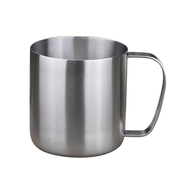 

mugs 480ml 304 stainless steel drinking cup with wire drawing and sanding process