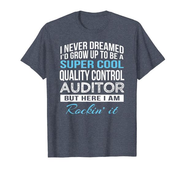 

funny super cool quality control auditor tshirt gift t-shirt, White;black