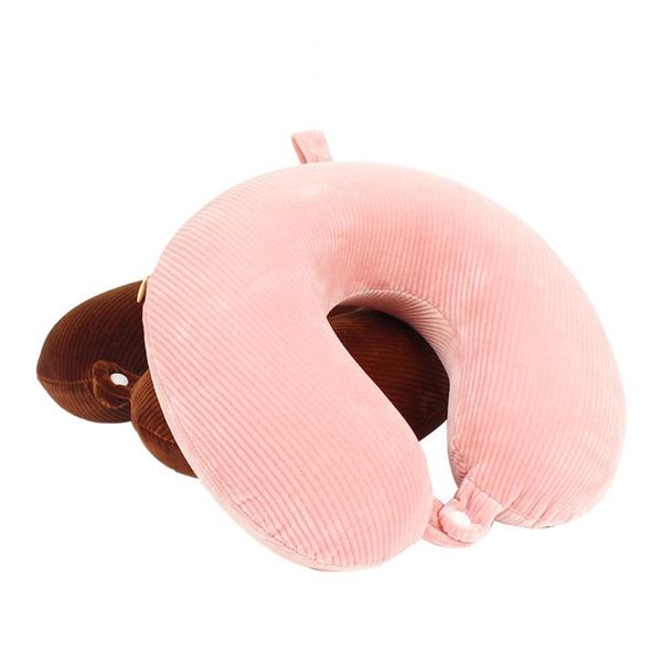 

pillow u shaped travel memory foam particles neck car plane soft and slow rebound cushion home outdoor