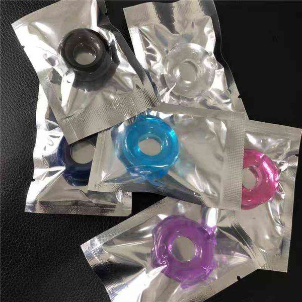 Nxycockrings 2 pçs / set silicone durável anel pênis anel adulto homens ejaculação atraso galo anéis de borracha alargamento sexo brinquedos para macho 1126