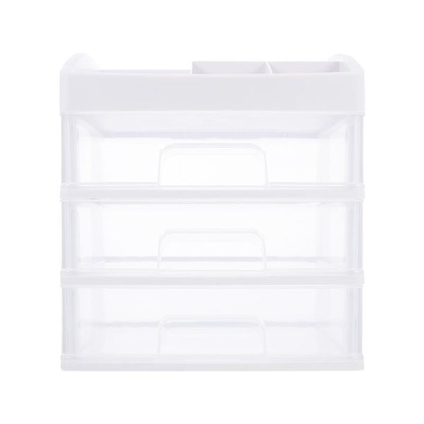 

storage boxes & bins 1pc makeup box multi-layer desksundries organizer