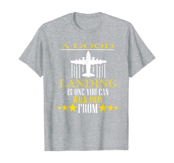 

good landing pilot gift shirt flying airplane aviation t-shirt, White;black