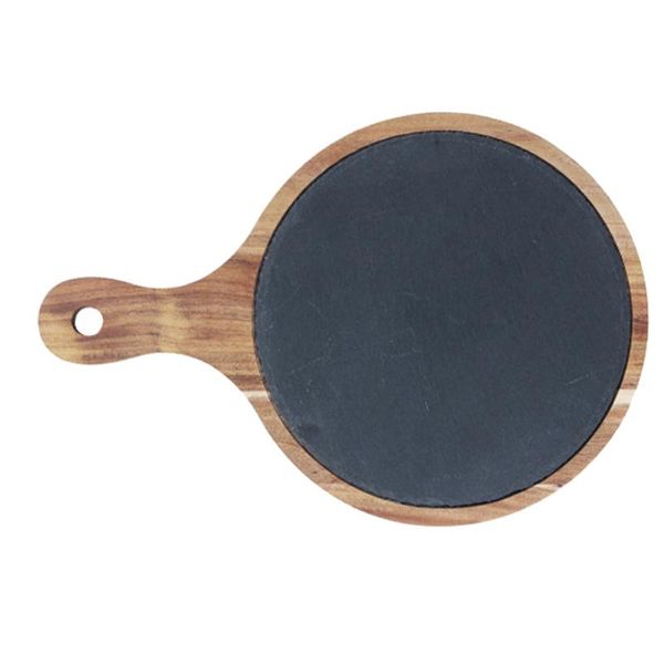 

kitchen storage & organization 1pc slate steak serving plate dessert sushi tray (assorted color)
