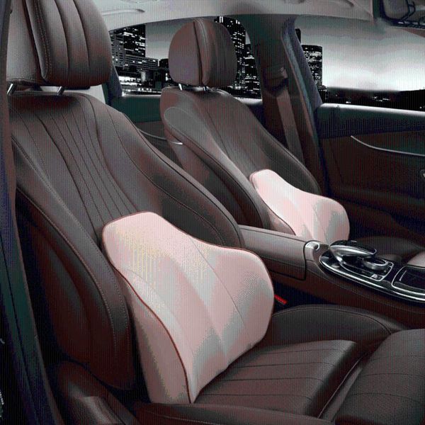 

seat cushions car waist cushion memory lumbar cotton back summer breathable chair home auto relieve pain