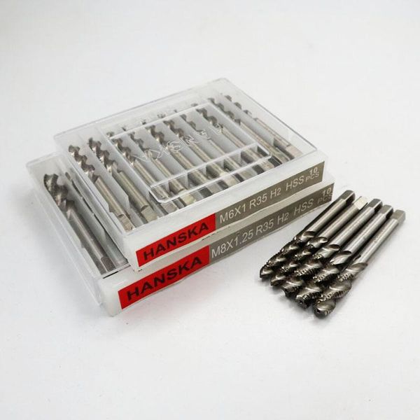 

hand tools made in korea hanska spiral groove machine tap m2.5/m4/m5-m14 10pcs/lot
