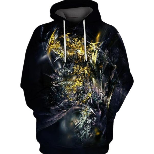 

men's hoodies & sweatshirts neue abstrakte galaxie-serie 3d gedruckter herren hoodie / sweatshirt herbst langÃ¤rmeliger reiÃverschluss, Black