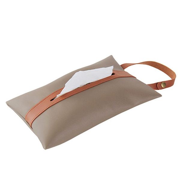 

leather hanging tissue box can be used in the car boxes & napkins