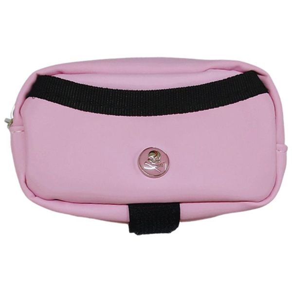 

golf bags pu leather ball carry bag mini lightweight with hook pouch waist