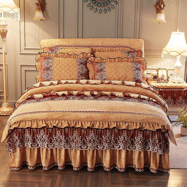 

bedclothes simple fashion geometric stripes bed sheet duvet cover sets 4pcs bedding set