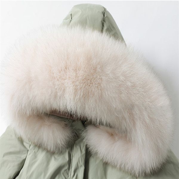 Heißer Verkauf frauen Unten Parkas Hohe Qualität Weiße Ente Dünne Kleidung Mantel Korea Ms Winter Jacke Warme Pelz Kragen elegante Frauen