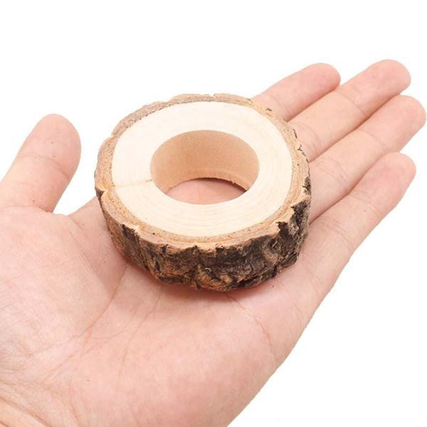 

napkin rings 10pcs class handcrafted rustic wooden for table dinner decoration