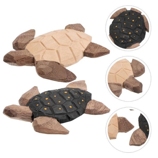 

party favor 2pcs fridge adorn magnet sticker tortoise decal wood decor