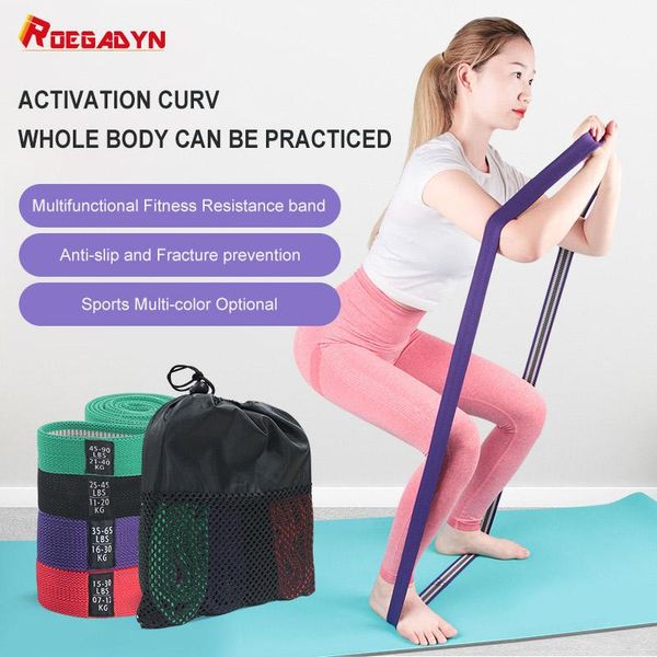 

resistance bands roegadyn home gym for fitness long yoga bodybuilding training elastic band workout gy