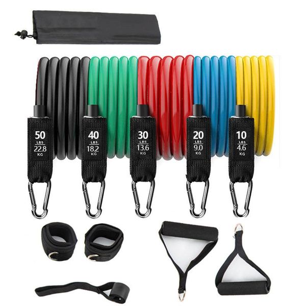 

resistance bands set multifunctional exercise portable fitness equipment for musle training shape body yoga whstore