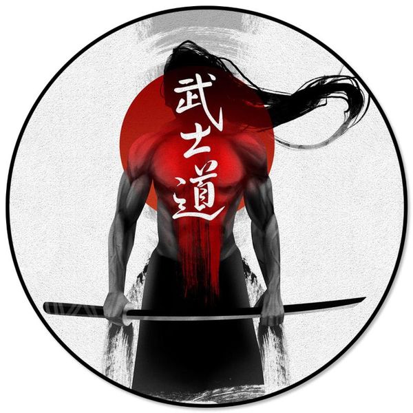 

carpets bushido samurai pattern rugs and for home living room round rug children rooms non-slip