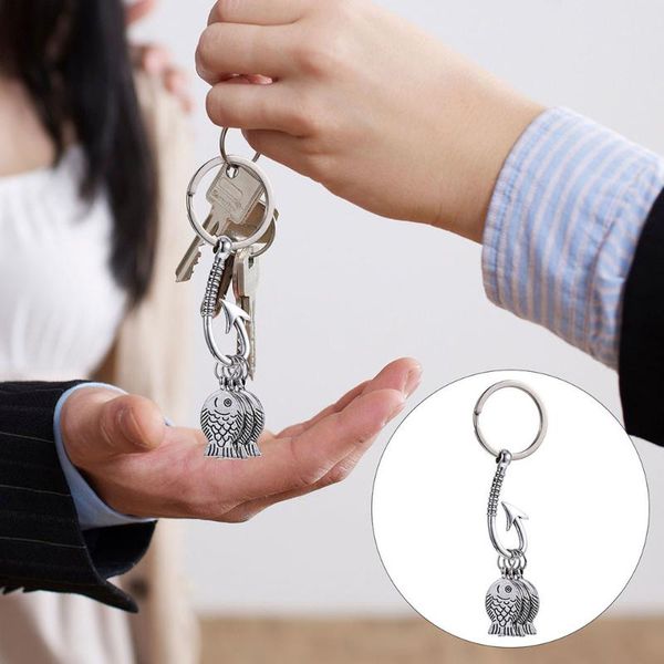 

gift wrap 2pcs festival keychains creative fishhook key chains bag keys decor