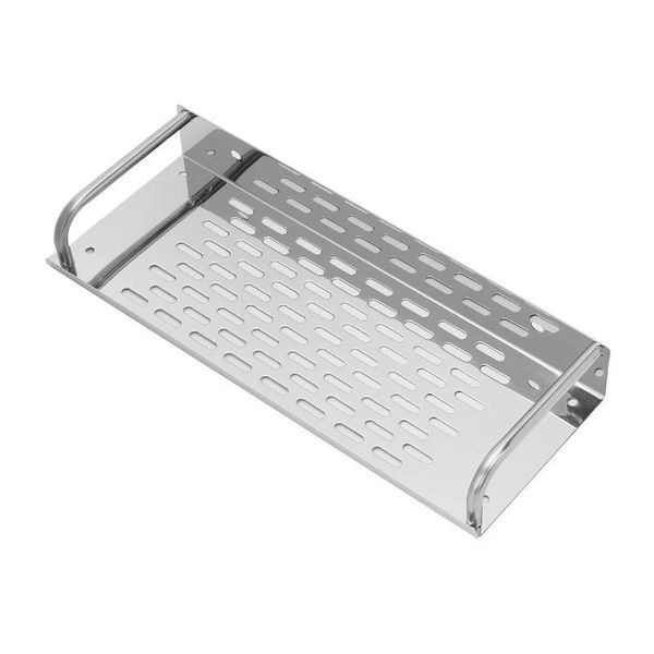 

bathroom shelves 1pc stainless steel kitchen shelf wall-mounted storage rack single layer