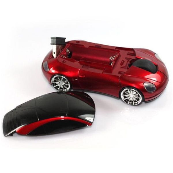 

mice 2.4g 1600dpi mouse usb receiver wireless led light car shape optical h052