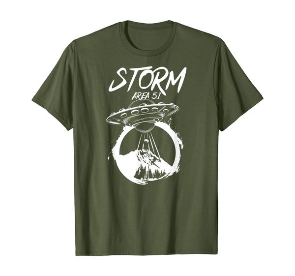 

storm area 51 ufo abduction graphic let's see them aliens t-shirt, White;black